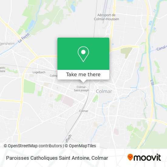 Paroisses Catholiques Saint Antoine map