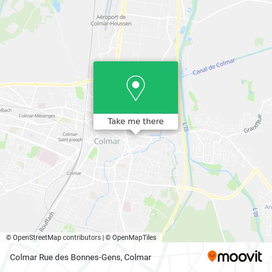 Colmar Rue des Bonnes-Gens map