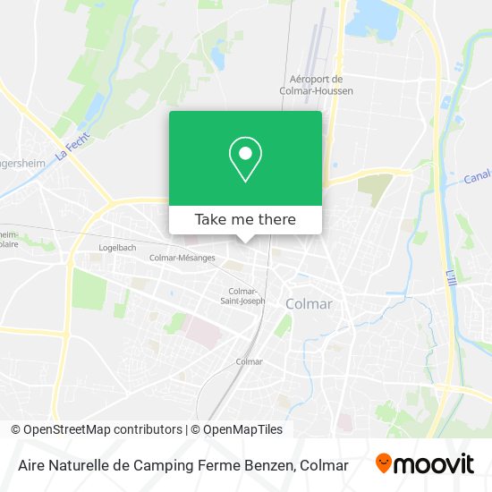 Mapa Aire Naturelle de Camping Ferme Benzen