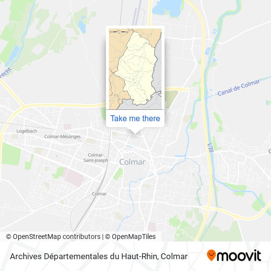 Archives Départementales du Haut-Rhin map