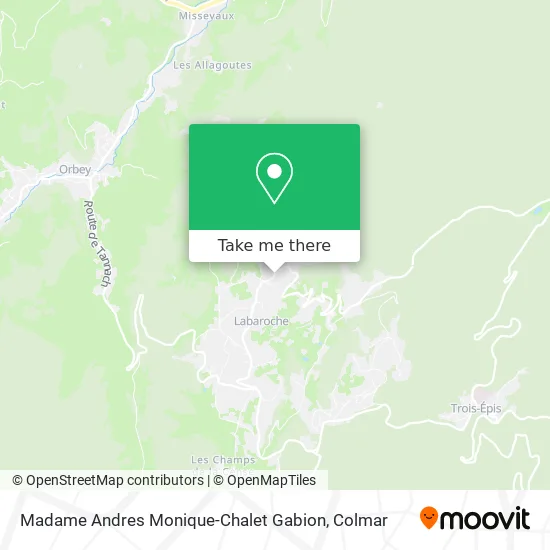 Madame Andres Monique-Chalet Gabion map
