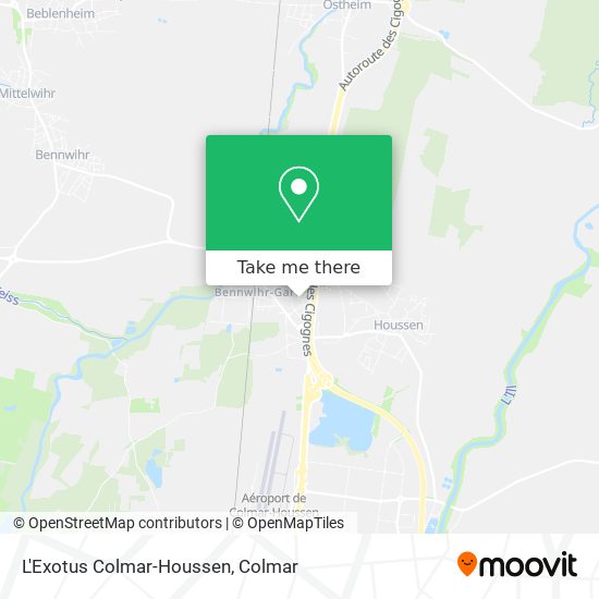 L'Exotus Colmar-Houssen map