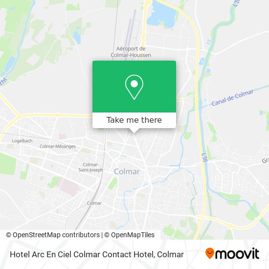Hotel Arc En Ciel Colmar Contact Hotel map