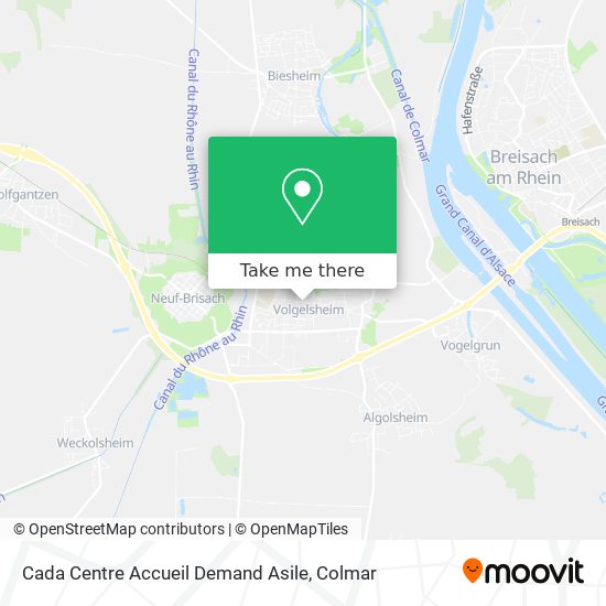 Cada Centre Accueil Demand Asile map