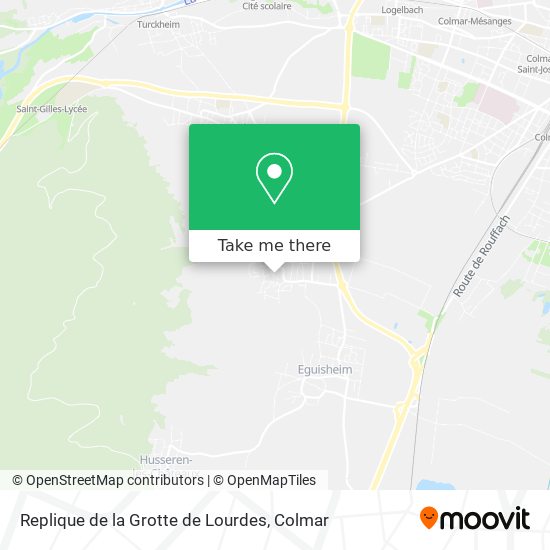 Replique de la Grotte de Lourdes map