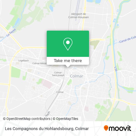 Mapa Les Compagnons du Hohlandsbourg