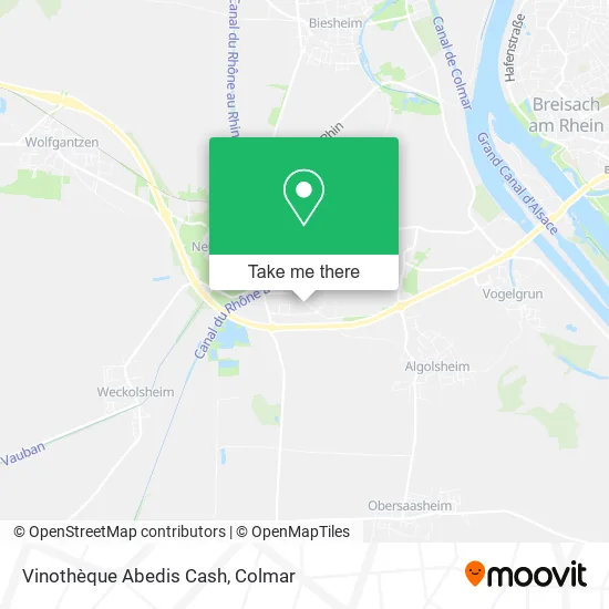 Vinothèque Abedis Cash map