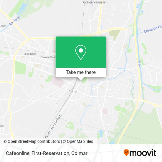 Cafeonline, First-Reservation map