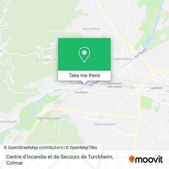 Mapa Centre d'Incendie et de Secours de Turckheim