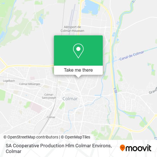 SA Cooperative Production Hlm Colmar Environs map