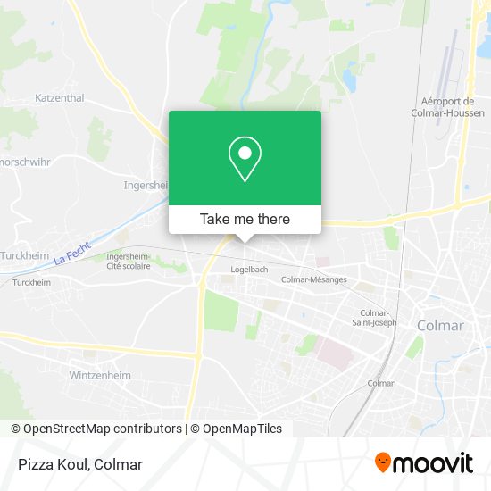 Pizza Koul map