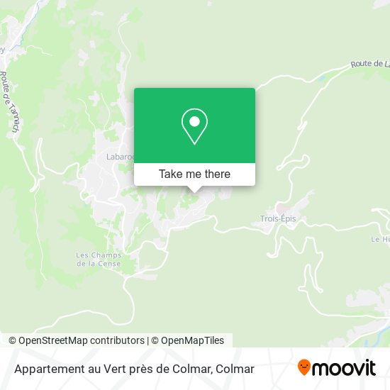 Appartement au Vert près de Colmar map