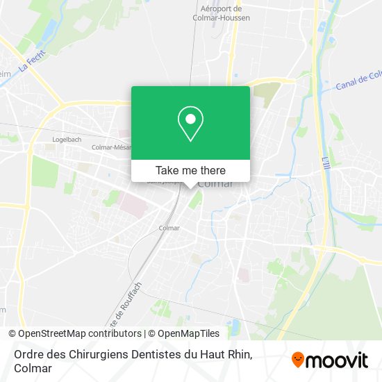 Ordre des Chirurgiens Dentistes du Haut Rhin map
