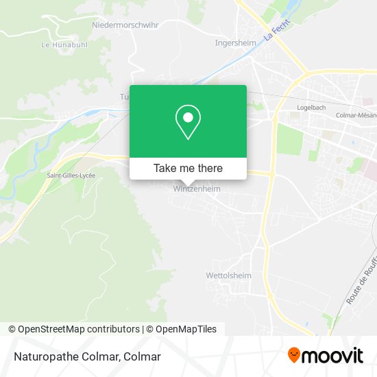 Naturopathe Colmar map