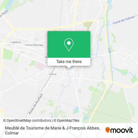 Mapa Meublé de Tourisme de Marie & J-François Abbes