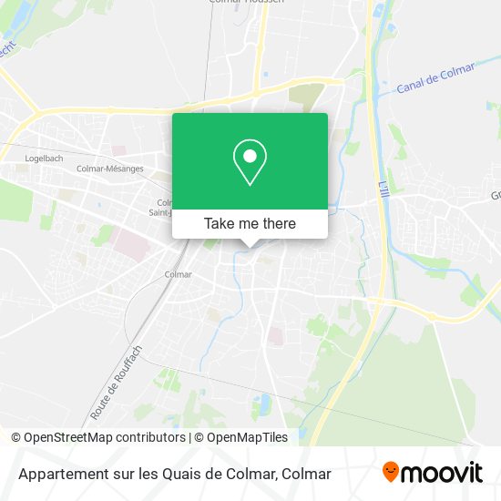 Appartement sur les Quais de Colmar map