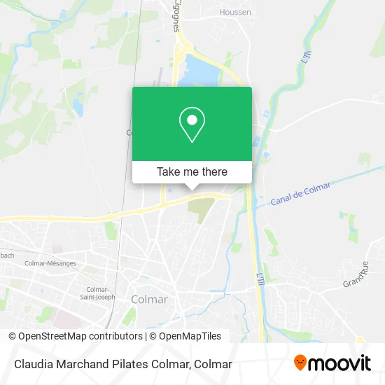Claudia Marchand Pilates Colmar map