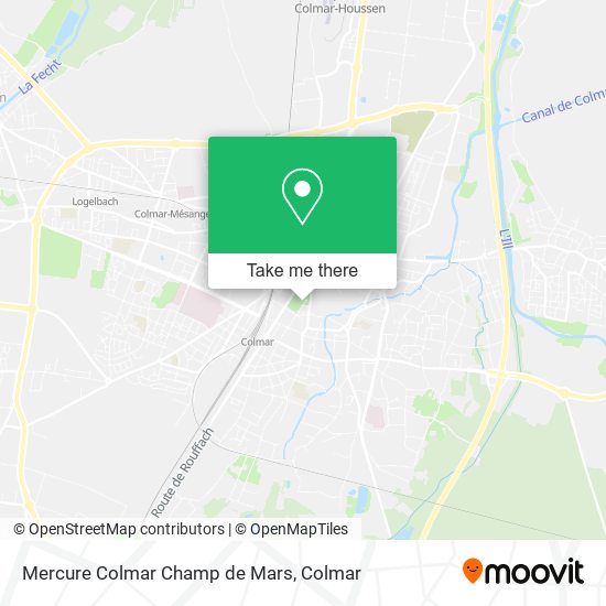 Mercure Colmar Champ de Mars map