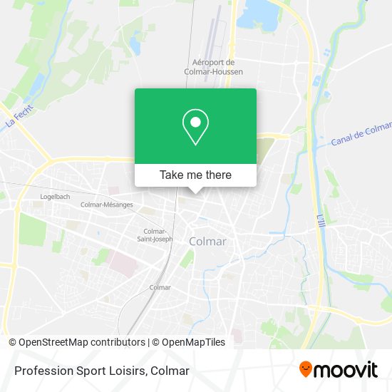 Profession Sport Loisirs map