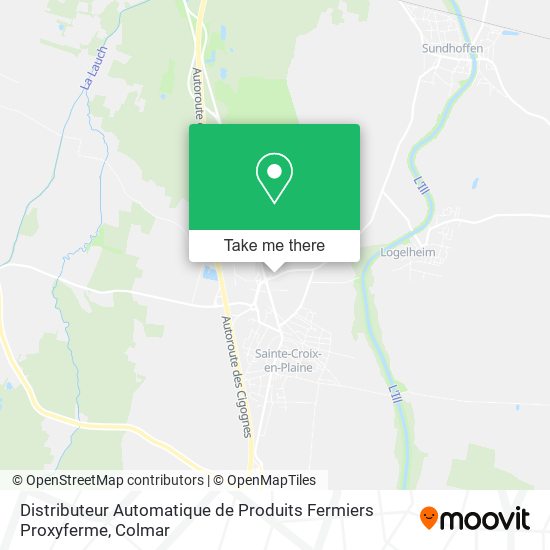 Distributeur Automatique de Produits Fermiers Proxyferme map