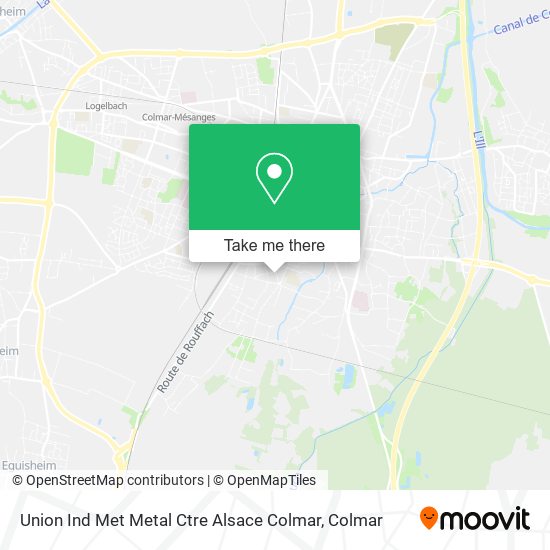 Union Ind Met Metal Ctre Alsace Colmar map