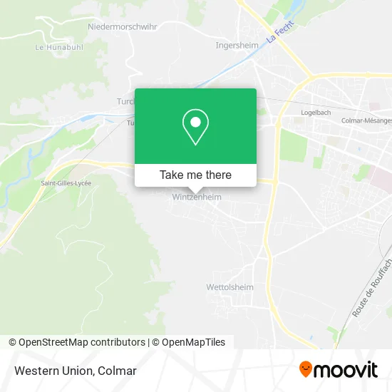 Western Union map