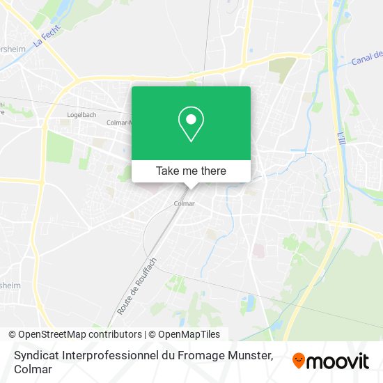 Mapa Syndicat Interprofessionnel du Fromage Munster