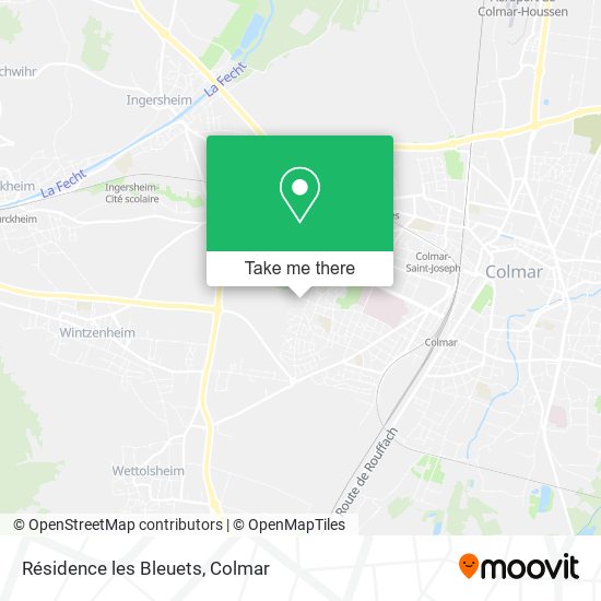 Résidence les Bleuets map