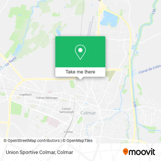 Union Sportive Colmar map