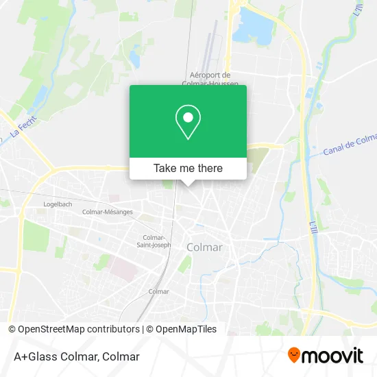 Mapa A+Glass Colmar