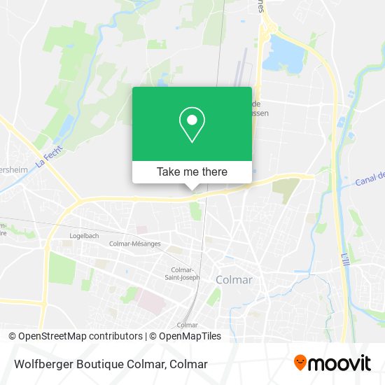Wolfberger Boutique Colmar map