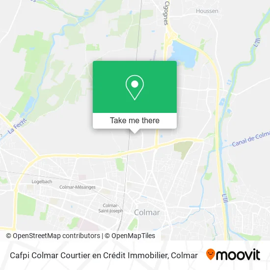 Cafpi Colmar Courtier en Crédit Immobilier map