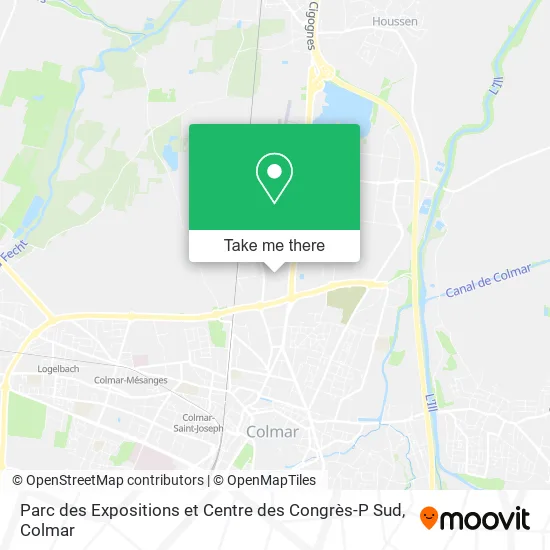 Parc des Expositions et Centre des Congrès-P Sud map