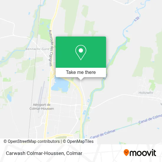 Carwash Colmar-Houssen map