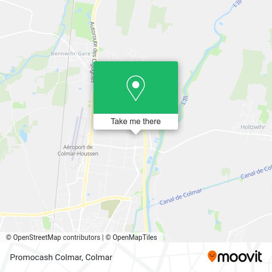 Promocash Colmar map