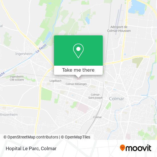 Hopital Le Parc map