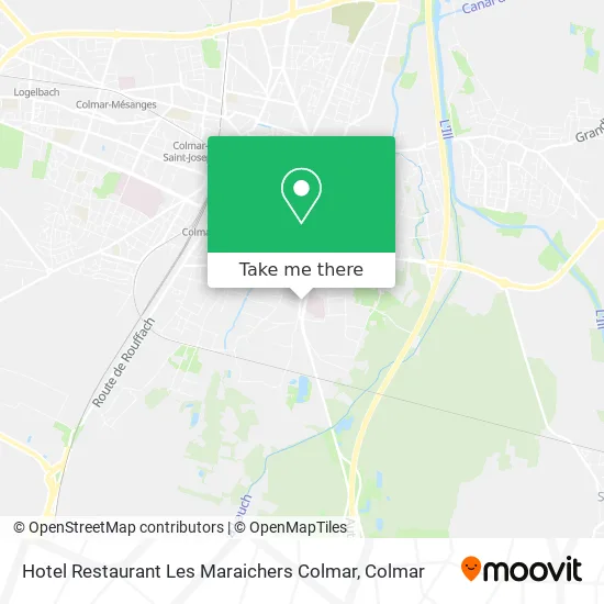 Hotel Restaurant Les Maraichers Colmar map