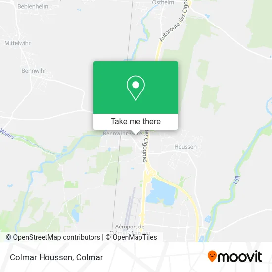 Mapa Colmar Houssen