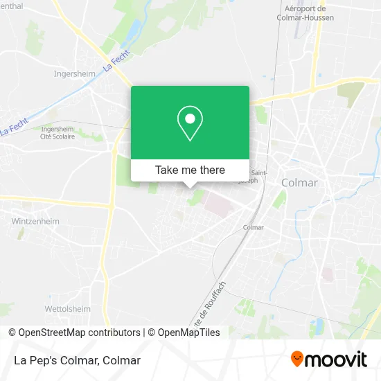 La Pep's Colmar map