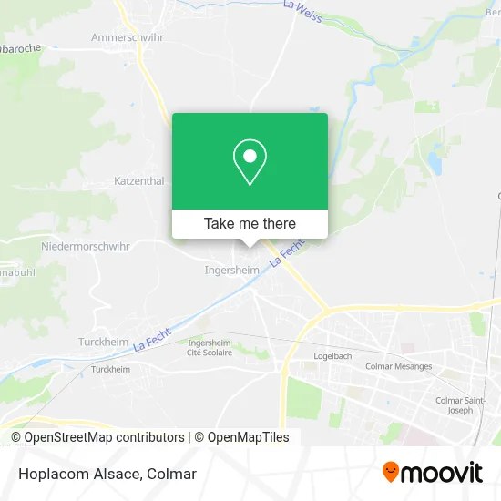Hoplacom Alsace map