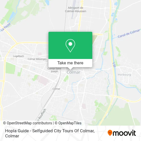 Hopla Guide - Selfguided City Tours Of Colmar map