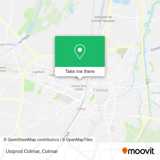 Usiprod Colmar map