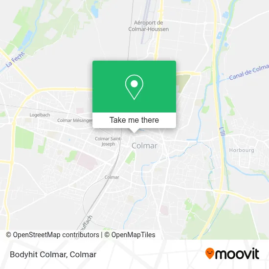 Mapa Bodyhit Colmar