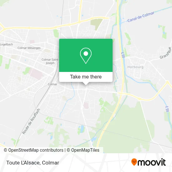Toute L'Alsace map