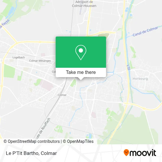Le P'Tit Bartho map