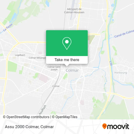 Mapa Assu 2000 Colmar