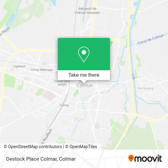 Mapa Destock Place Colmar