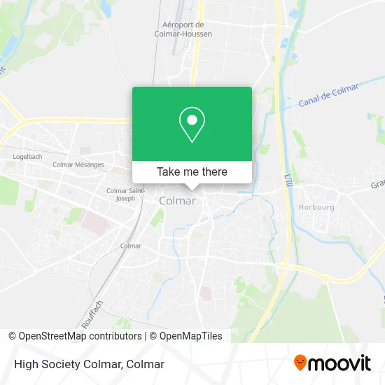 High Society Colmar map