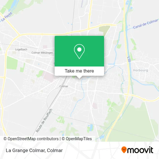La Grange Colmar map