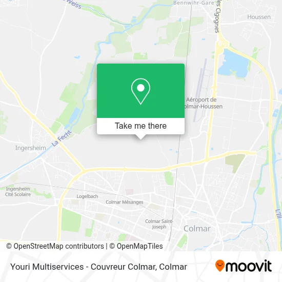 Youri Multiservices - Couvreur Colmar map